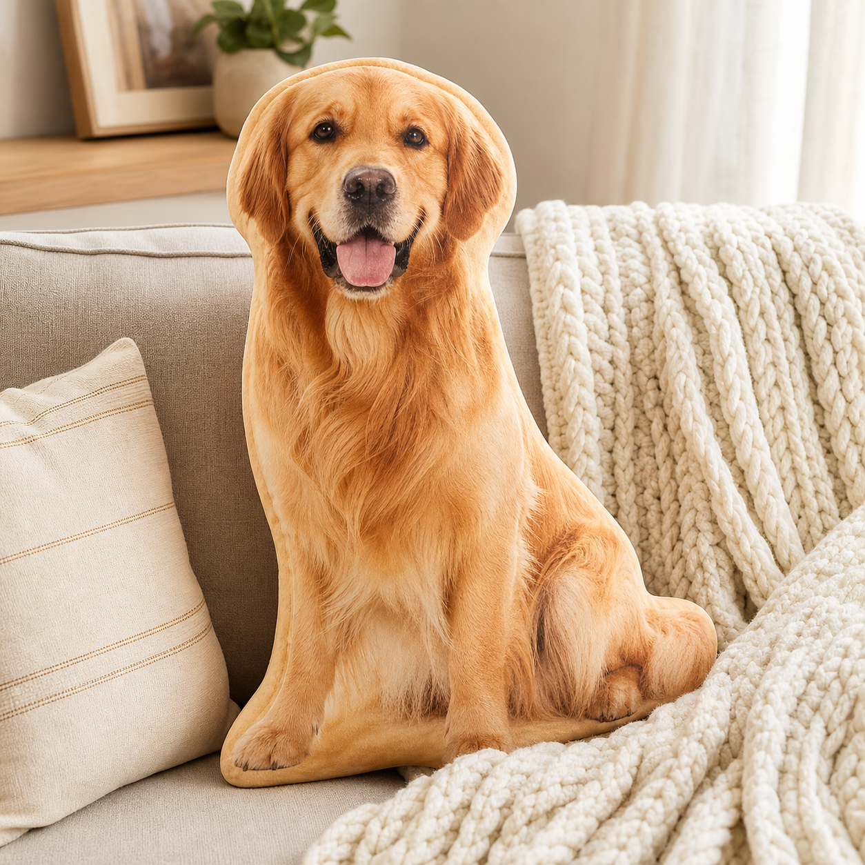 Coussin personnalisé chien