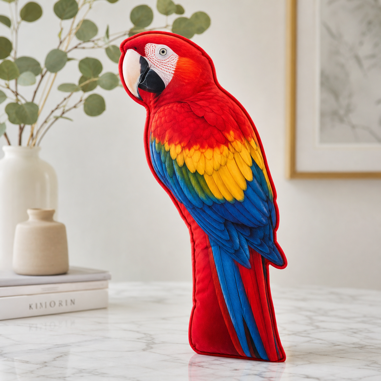Coussin personnalisé oiseau