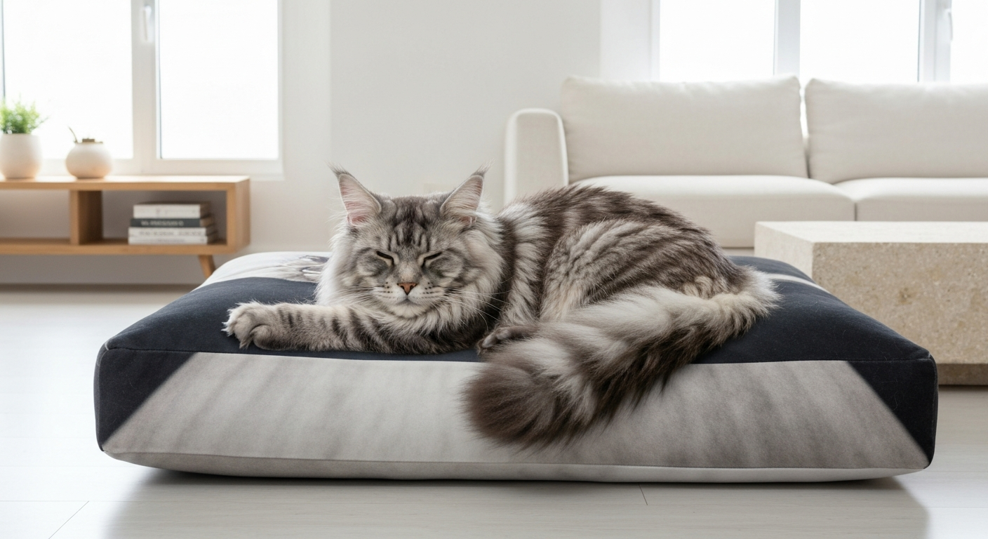 Coussin Maine Coon personnalisé : confort XXL pour votre géant
