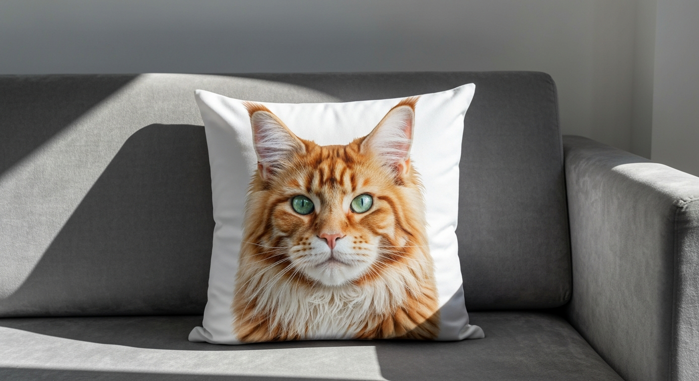 Coussin Maine Coon personnalisé : créez le vôtre !